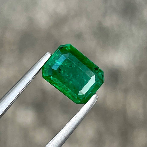MantraMani® 0.74 Carat Green Emerald Emerald Cut Natural Loose Gemstone