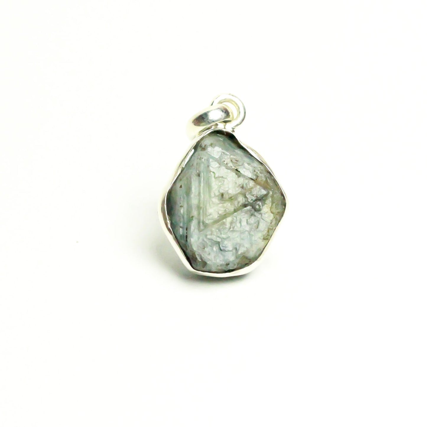 MantraMani® Blue Sapphire Crystal Silver Pendant