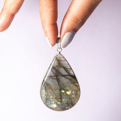 MantraMani® Labradorite Crystal Fancy Pendant