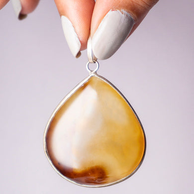 MantraMani® Sardonyx Crystal Oval Pendant