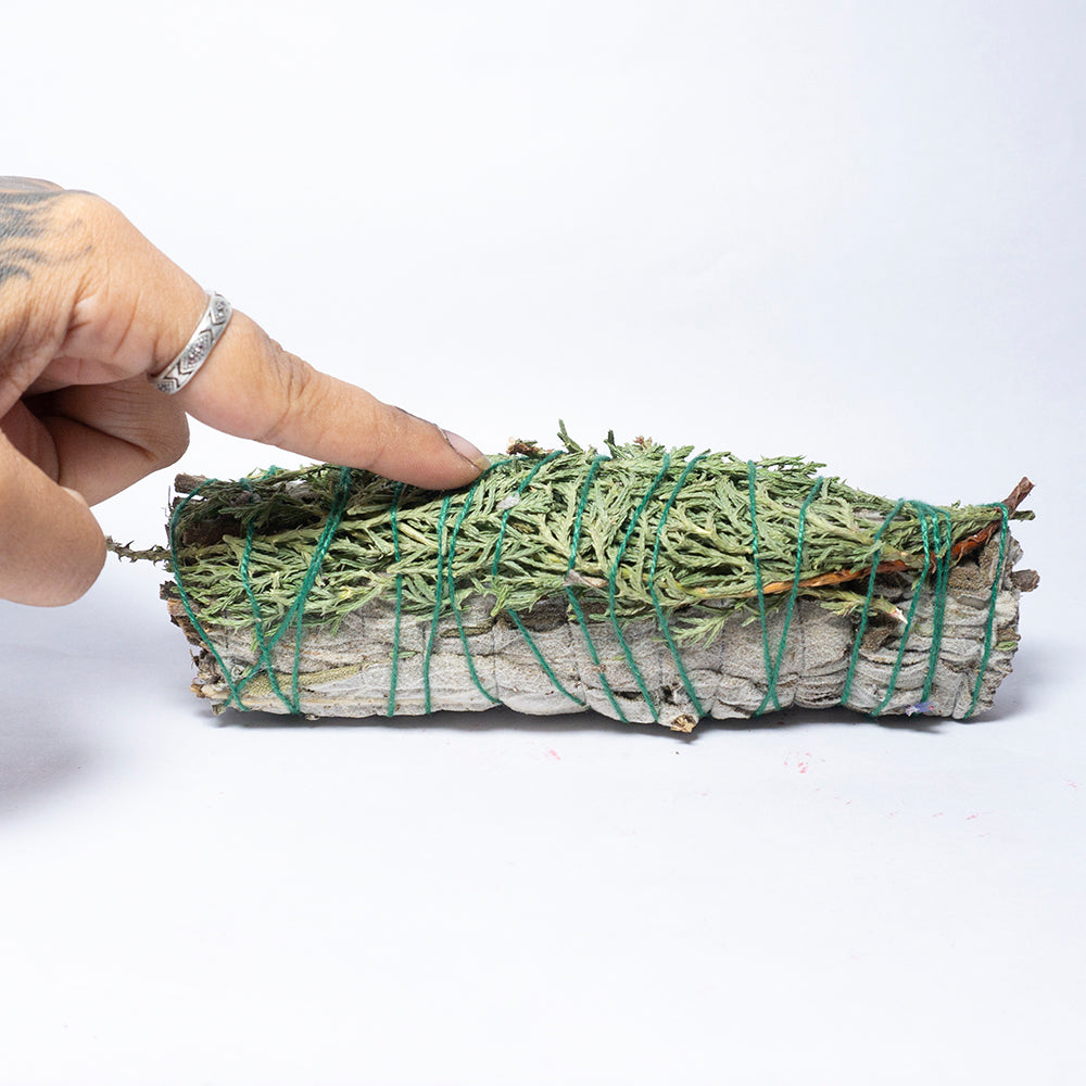 MantraMani® CEDAR & SAGE (Devadaru / Pavitra Shanti) – Smudge Stick | Vastu Prot