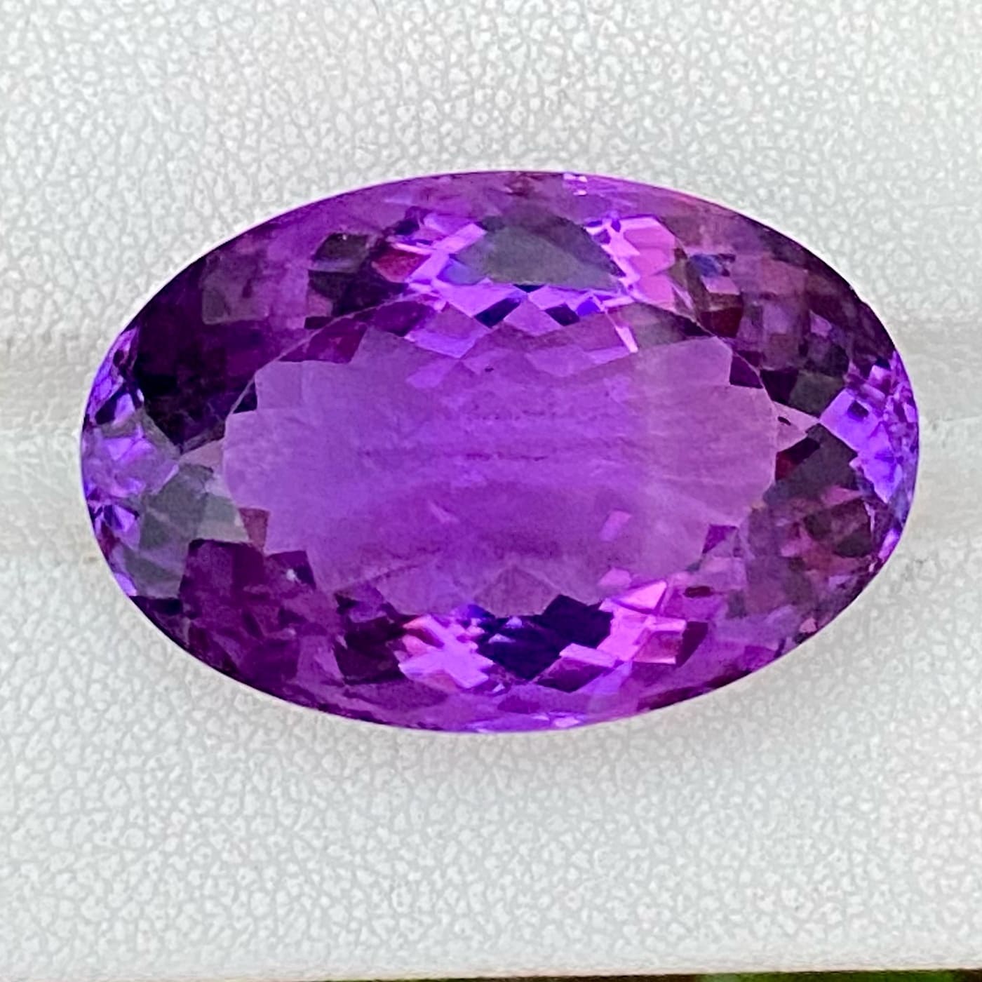 MantraMani Amethyst Loose Gemstone – Authentic, Lab Certified | India - Angle 2