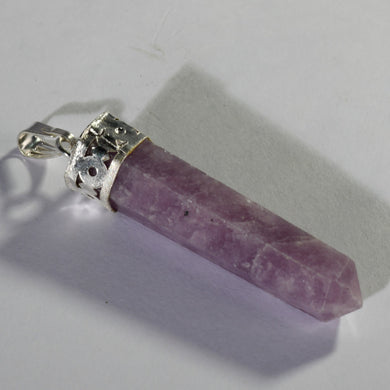MantraMani® Lepidolite Crystal Point Pendant