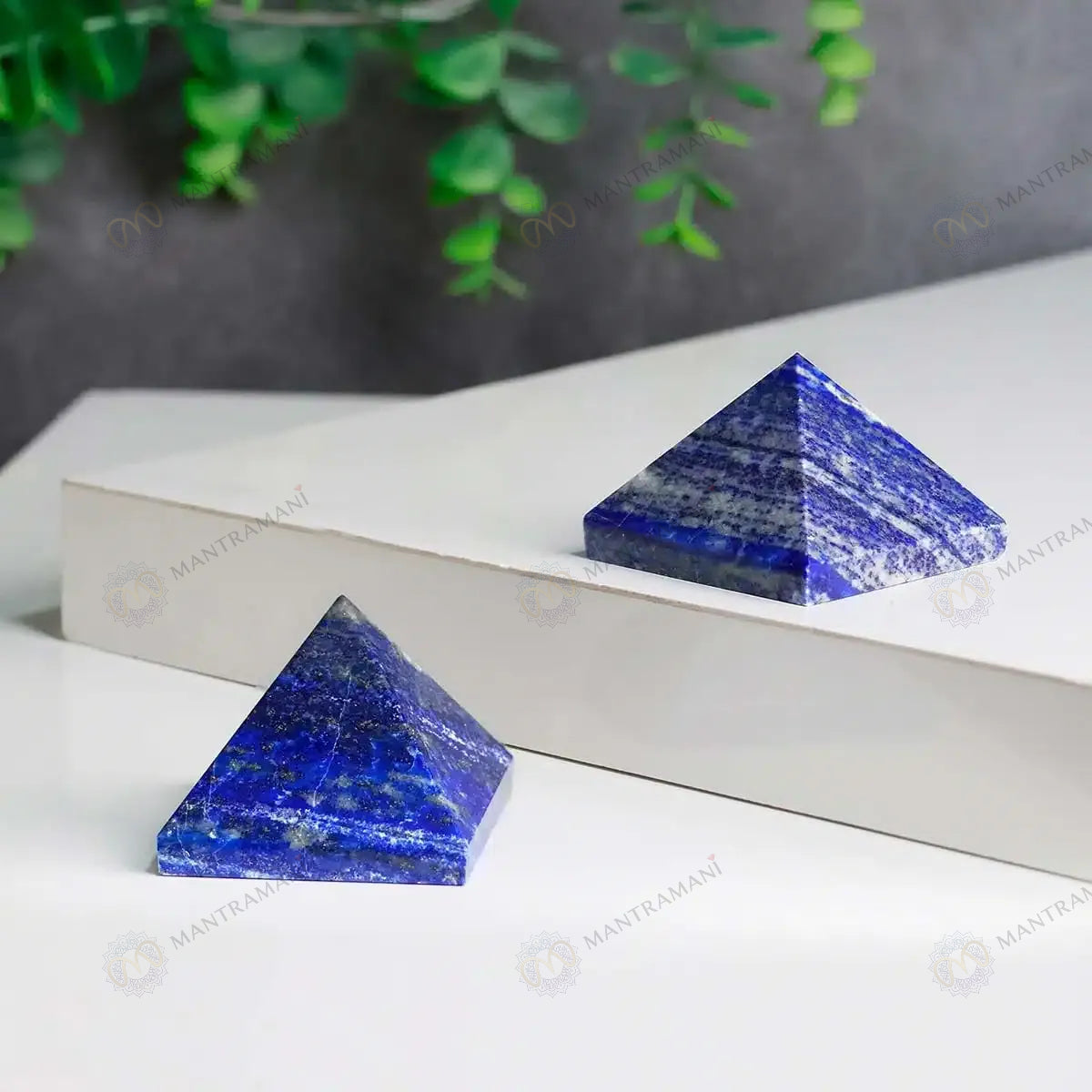 MantraMani® Lapis Lazuli Pyramid – Communication, Wisdom & Confidence Crystal