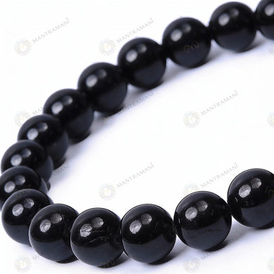 MantraMani® Éclipse Noire — Black Tourmaline Protection Bracelet
