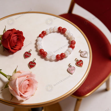 MantraMani® DearHeart™ Bracelet for Love Pain, Heartbreak Healing, Emotional Safety & Self-Confidence- A Comfort Bracelet for Young Souls.