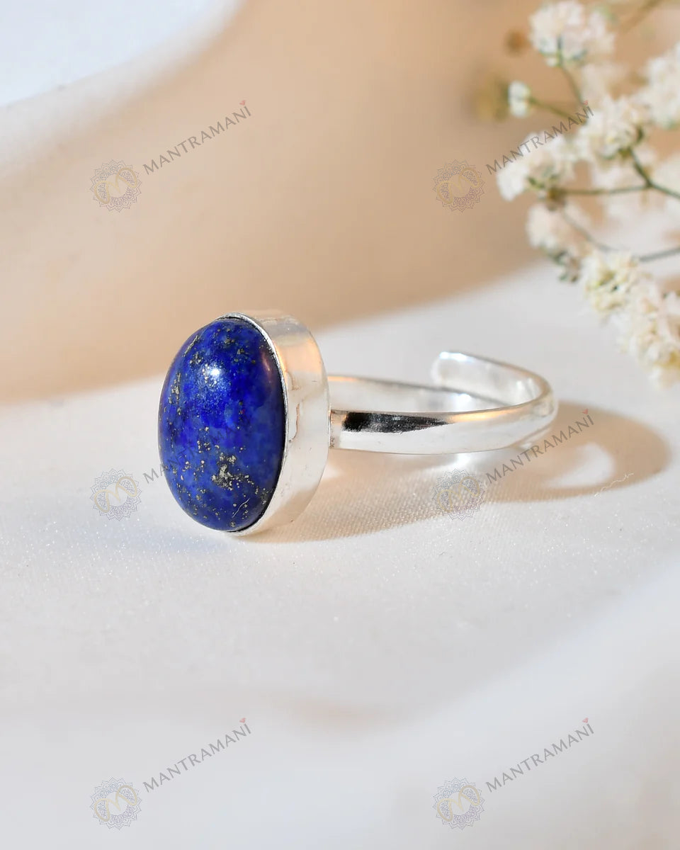 MantraMani® Lapis Lazuli Ring: Enhancing Intuition and Spiritual Awareness