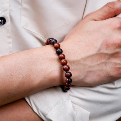 MantraMani® Mahogany Obsidian Bracelet – Deep Grounding, Truth & Trauma Release