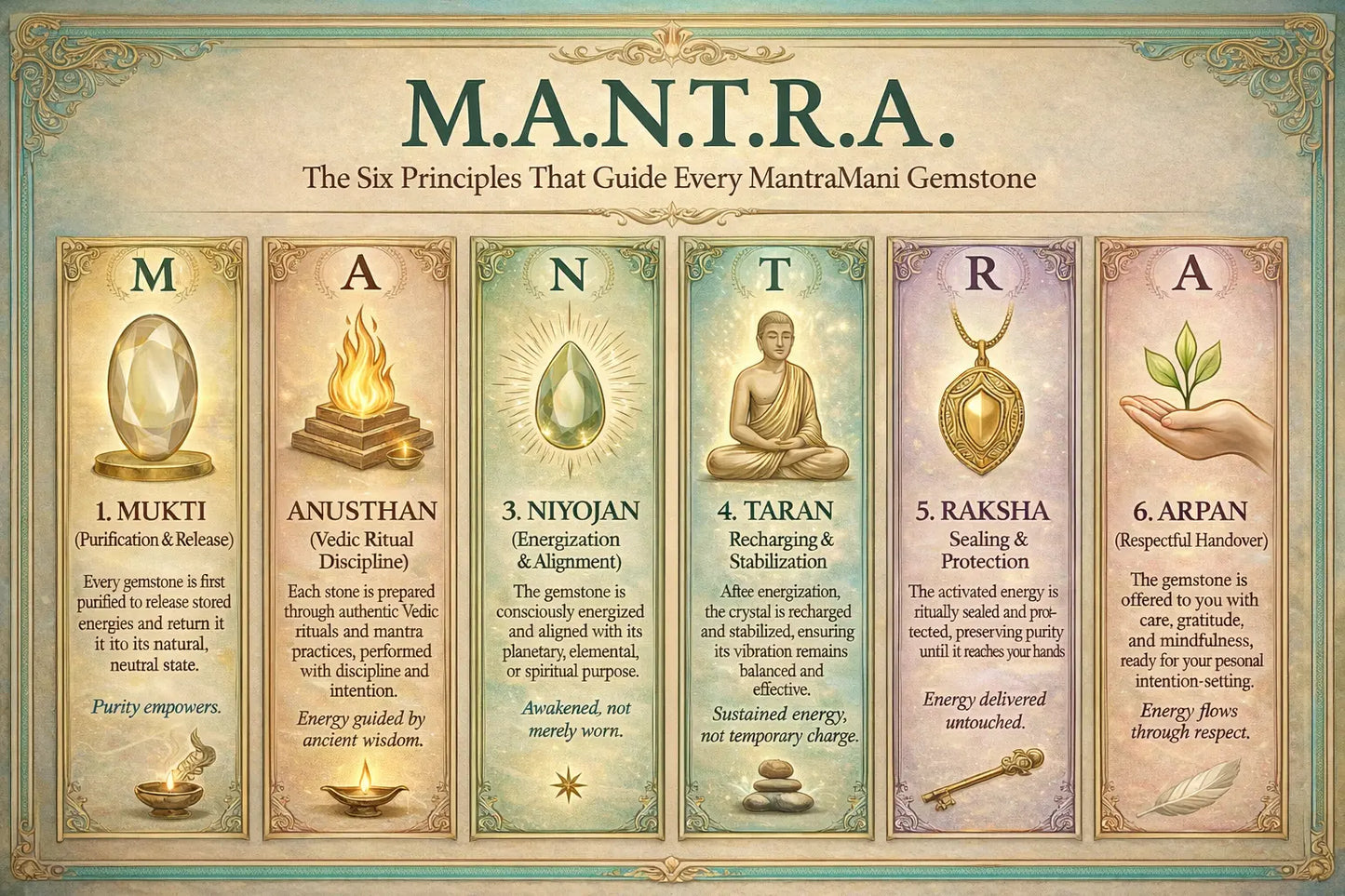 MantraMani® Green Aventurine Ring: Promotes Wealth Attraction & Money Growth