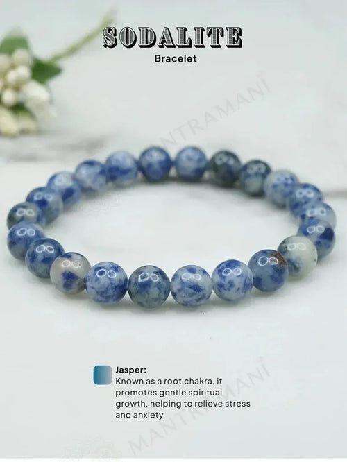 MantraMani® Sodalite Bracelet – Wisdom, Truth & Inner Peace