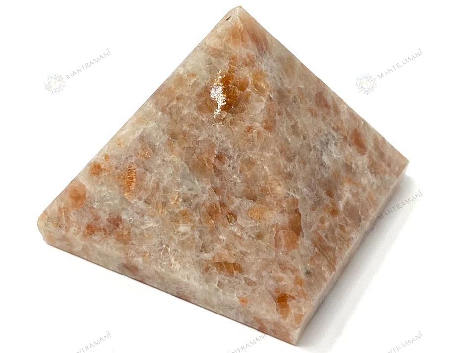 MantraMani® Crest Sunstone Pyramid