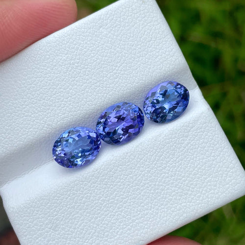 MantraMani® 6.35 Carat Blue Tanzanite Oval Cut Natural Loose Gemstone