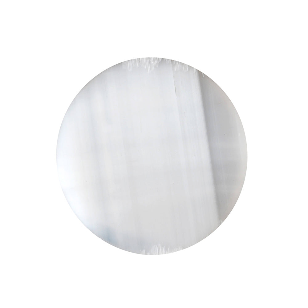 MantraMani® SELENITE (Chandramani) – Plate | Cleansing, Charging other crystals,