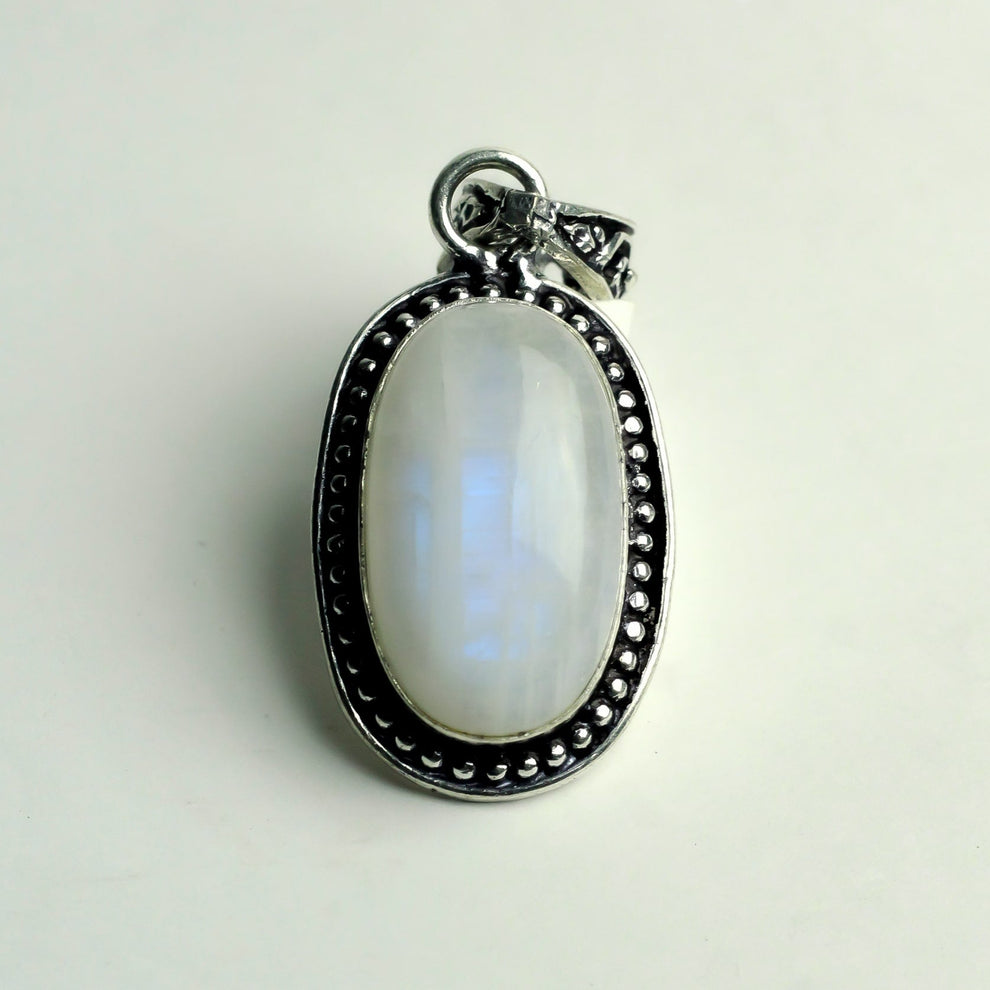 MantraMani® Moonstone Crystal Pendant