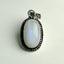 MantraMani® Moonstone Crystal Pendant | Natural Gemstone Necklace for Intuition, Balance & Spiritual Jewelry
