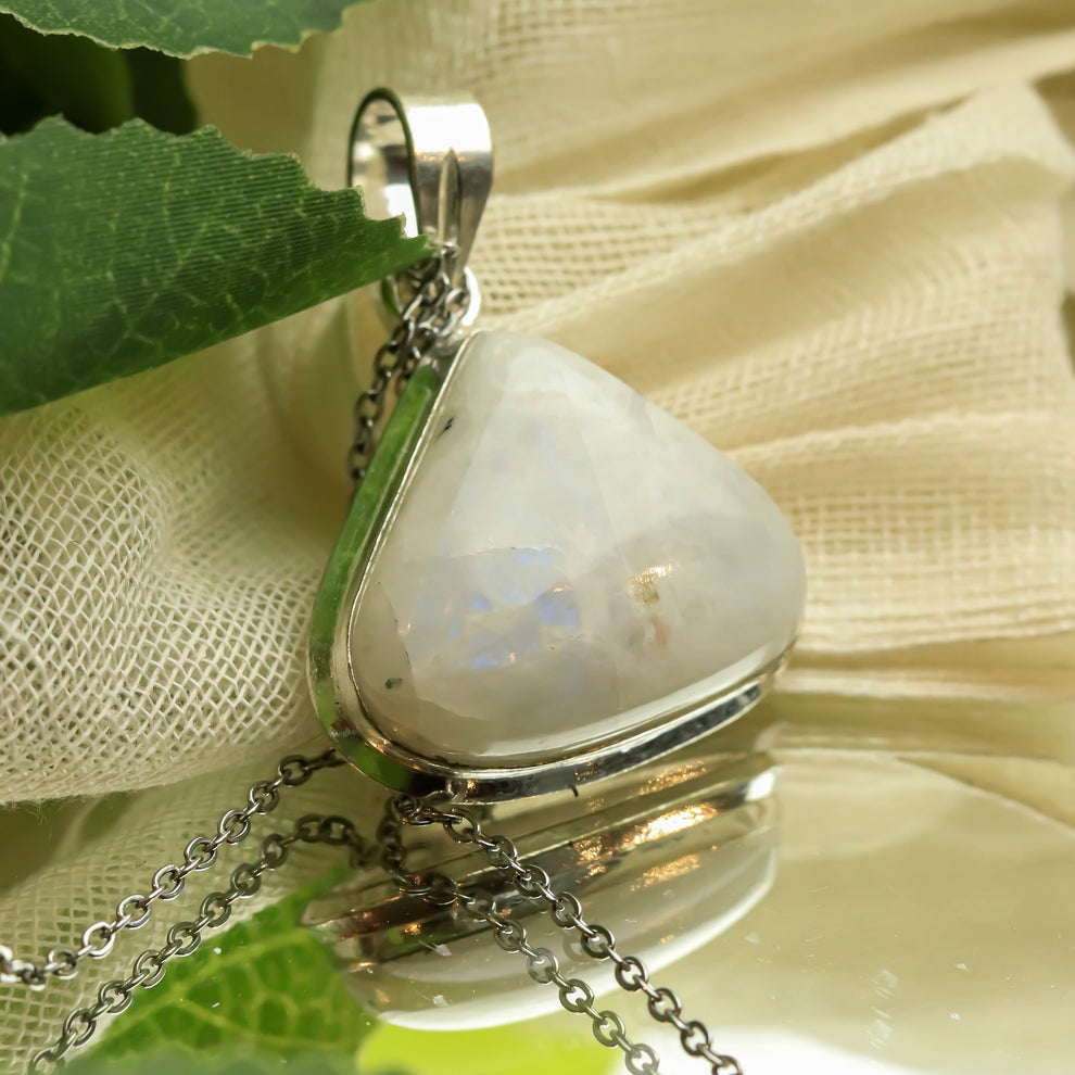 MantraMani® Moonstone Crystal Pendant