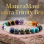 MantraMani® 11-Chakra Trinity™ Bracelet – Shakti-Setu Aura Balance Universal Energy Bracelet | Natural Crystal Healing Stones for Balance, Protection, Confidence & Spiritual Growth