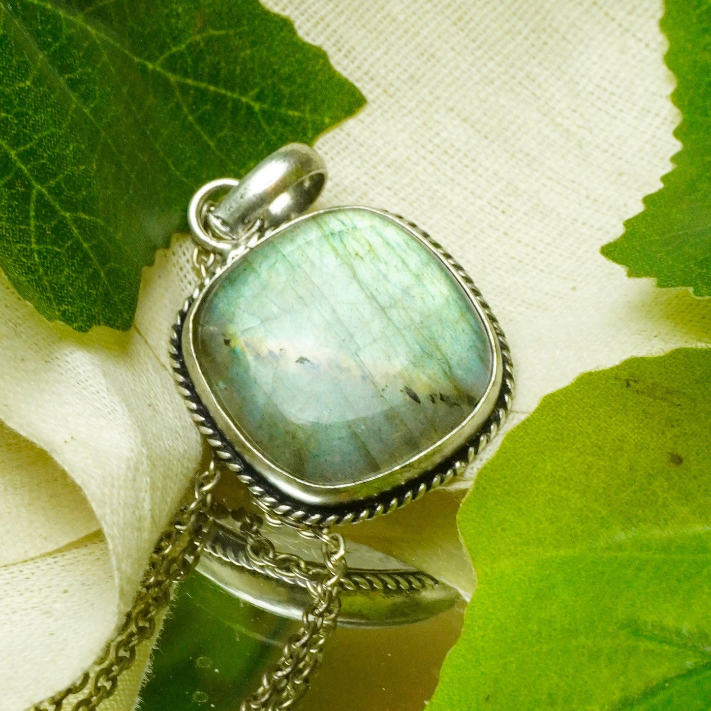 MantraMani® Labradorite Crystal Fancy Pendant