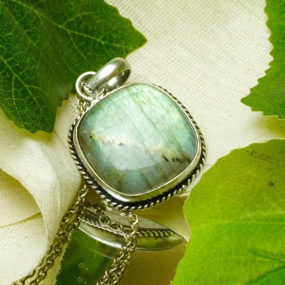 MantraMani® Labradorite Crystal Fancy Pendant