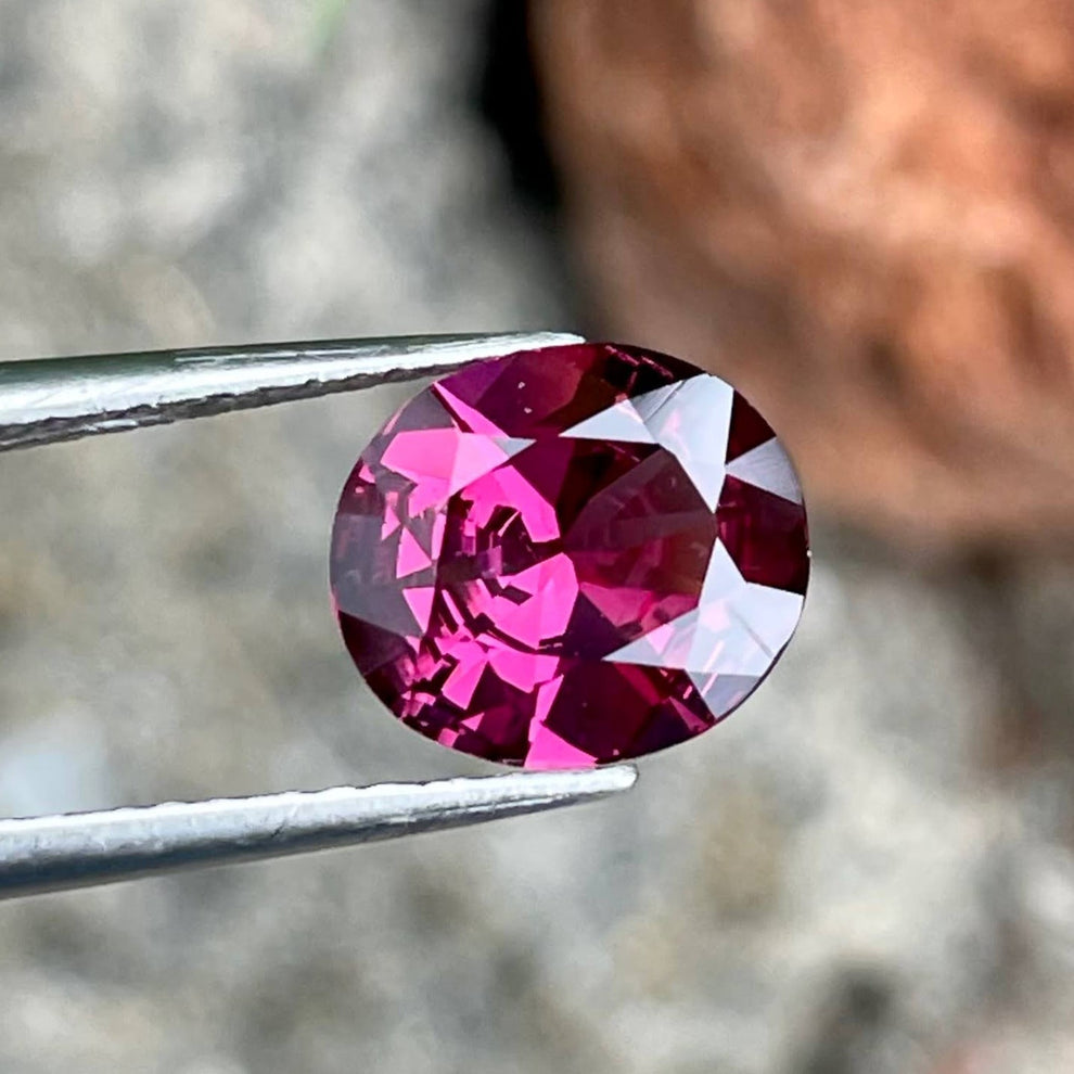 MantraMani Garnet Loose Gemstone – Authentic, Lab Certified | India