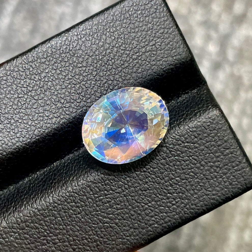 MantraMani Moonstone Loose Gemstone – Authentic, Lab Certified | India