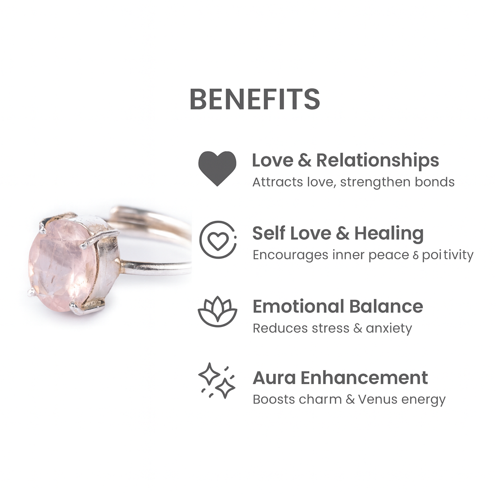 Love Attraction - Rose Quartz Ring