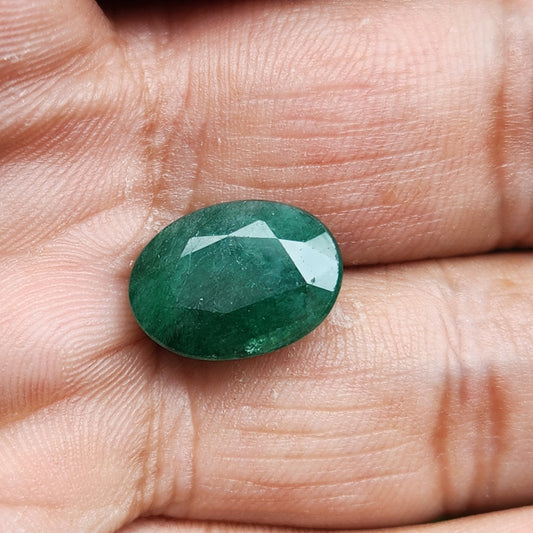 MantraMani® Emerald (Panna) Zambian Gemstone- 7.73 Carat - MantraMani® Authentic Vedic Gemstone