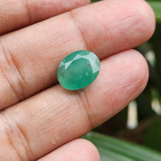 MantraMani® Emerald (Panna) Zambian Gemstone- 5.30 Carat - MantraMani® Authentic Vedic Gemstone