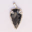 MantraMani® Black Obsidian Crystal Arrowhead Pendant