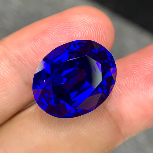 MantraMani® 24.79 Carat Tanzanite Oval Cut Natural Loose Gemstone