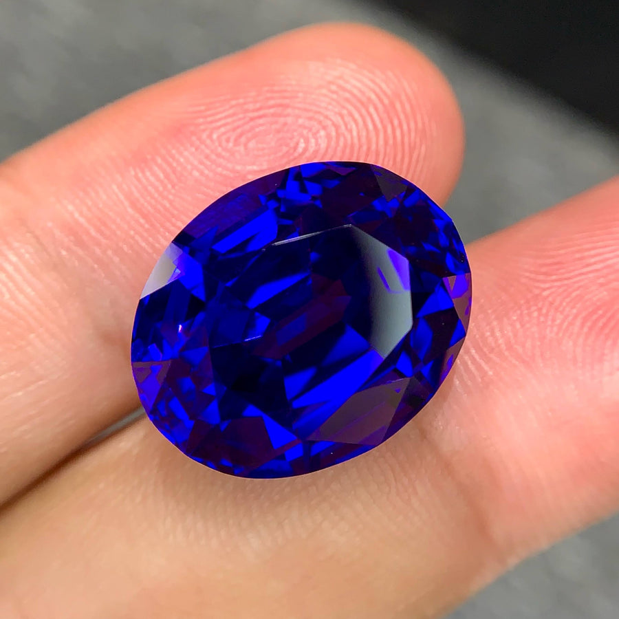 MantraMani® 24.79 Carat Tanzanite Oval Cut Natural Loose Gemstone