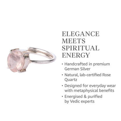 Love Attraction - Rose Quartz Ring