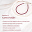 MantraMani® SELENITE & GARNET (Chandramani / Tamra Mani / Rakta Mani) – Anklet &