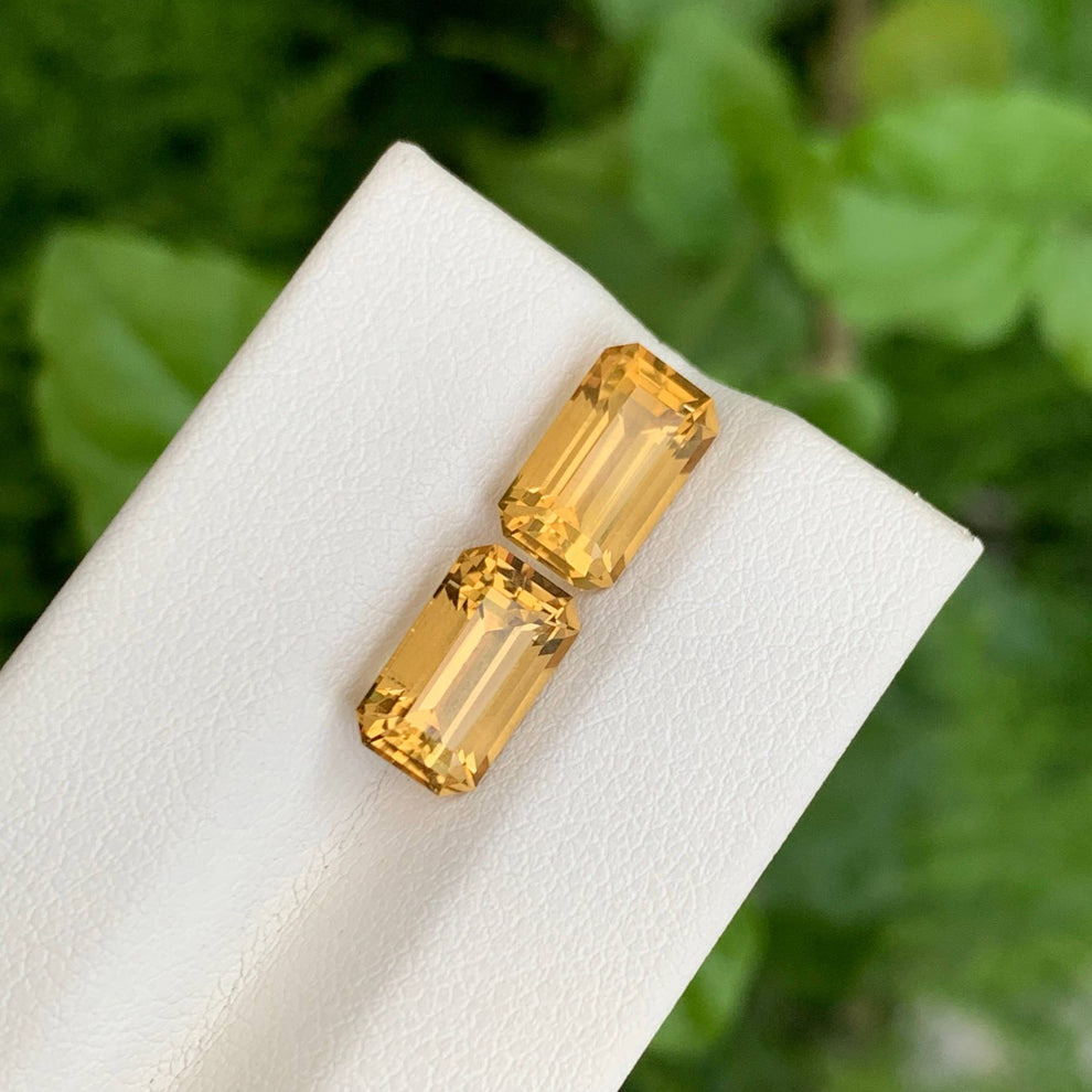 MantraMani Citrine Loose Gemstone – Authentic, Lab Certified | India - Angle 5