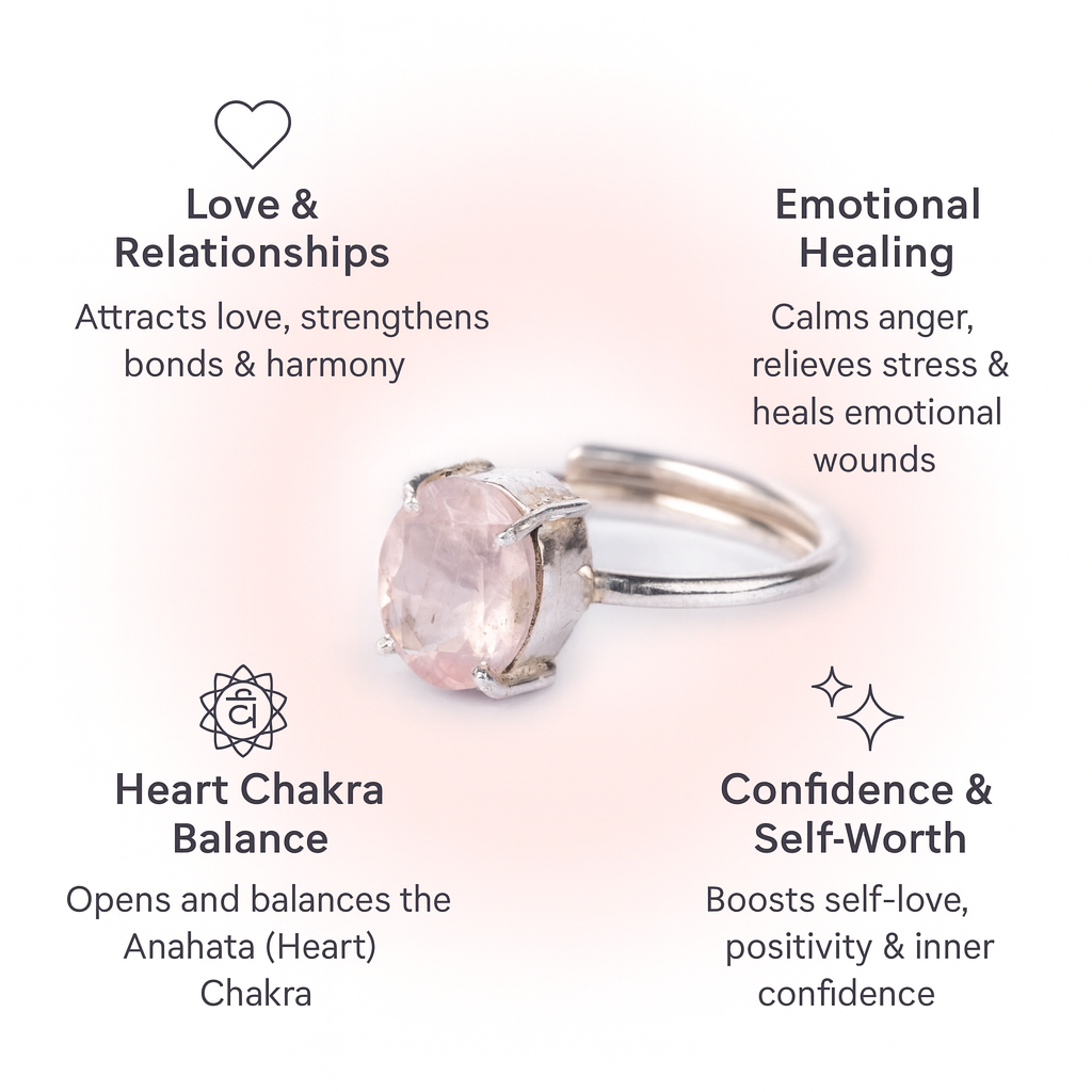 Love Attraction - Rose Quartz Ring