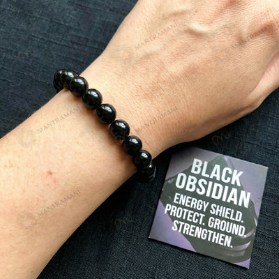 MantraMani® Vitalis Guard™ — Protective Health Bracelet for Chronic Issues & Energy Drain gemstone bracelet