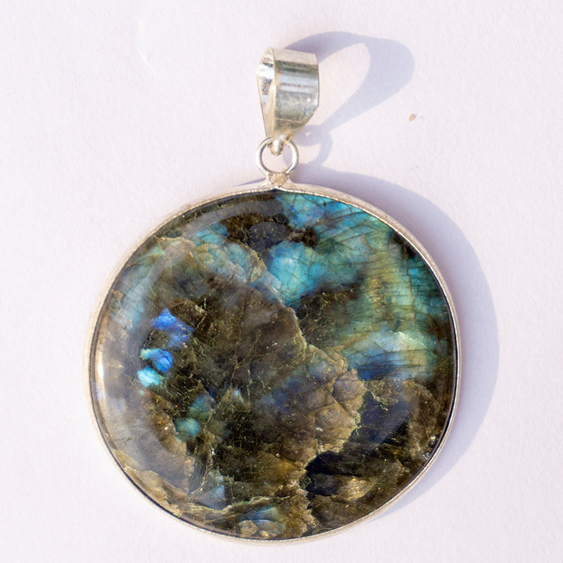 MantraMani® Labradorite Crystal Fancy Pendant