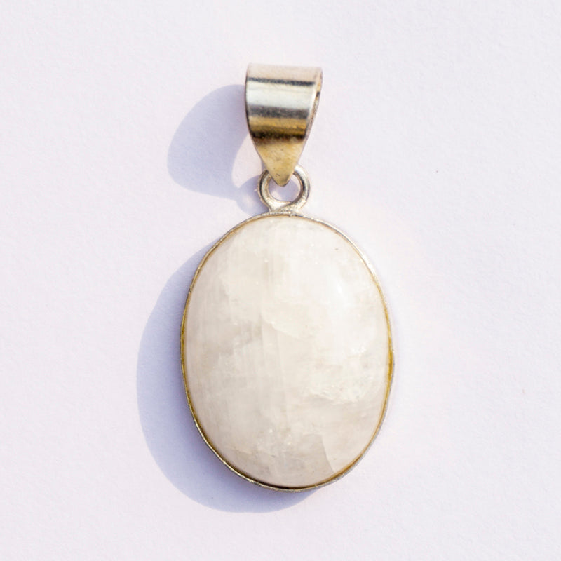 MantraMani® Moonstone Crystal Pendant