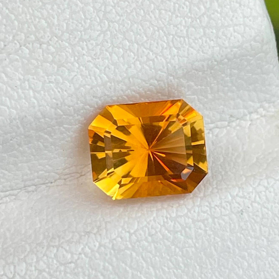 MantraMani® 1.70 Carat Citrine Precision Cut Natural Loose Gemstone