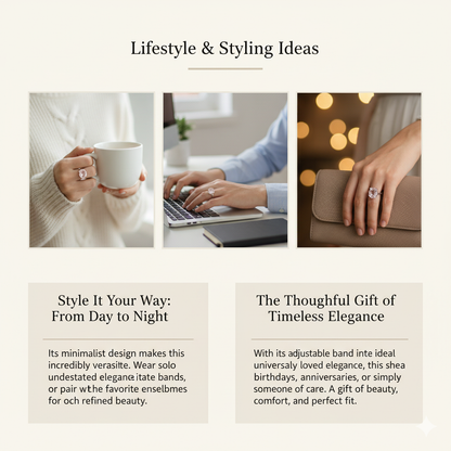 Love Attraction - Rose Quartz Ring