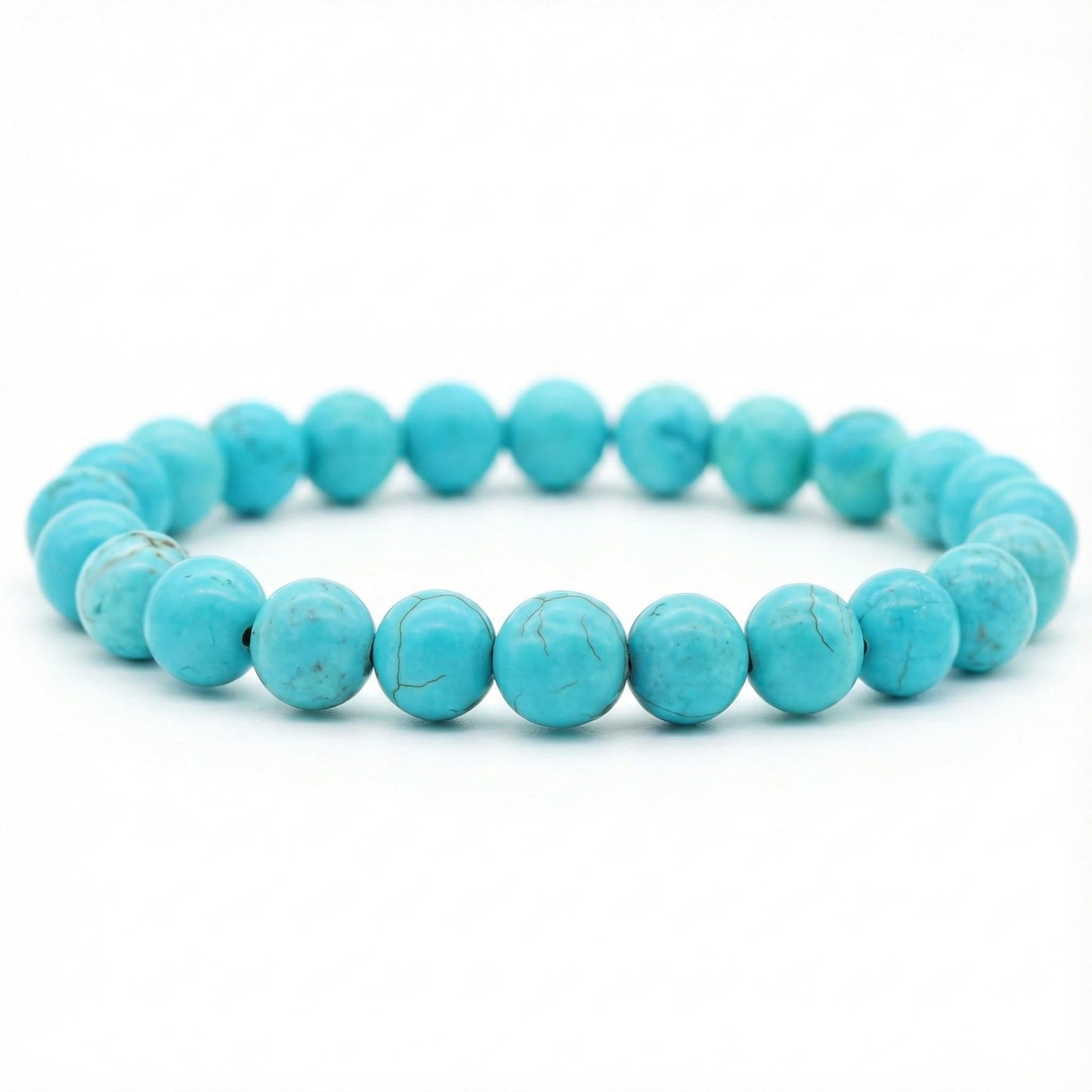 Turquoise Céleste Irani Firoza – Natural Iranian Turquoise Protection, Wealth & Health Bracelet (AAA Grade | Jupiter Energy | Evil Eye Shield)