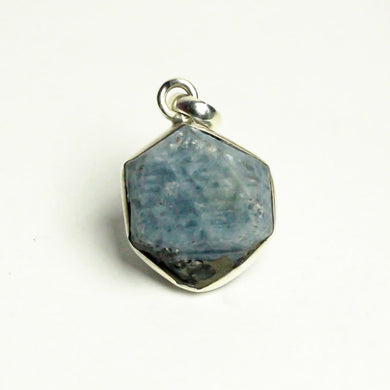 MantraMani® Blue Sapphire Crystal Silver Pendant