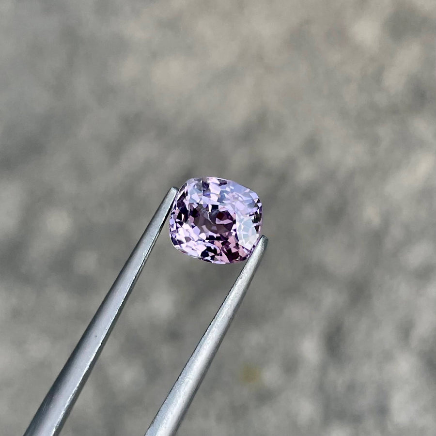 MantraMani® 1.28 Carat Purplish Pink Spinel Cushion Cut Natural Loose Gemstone