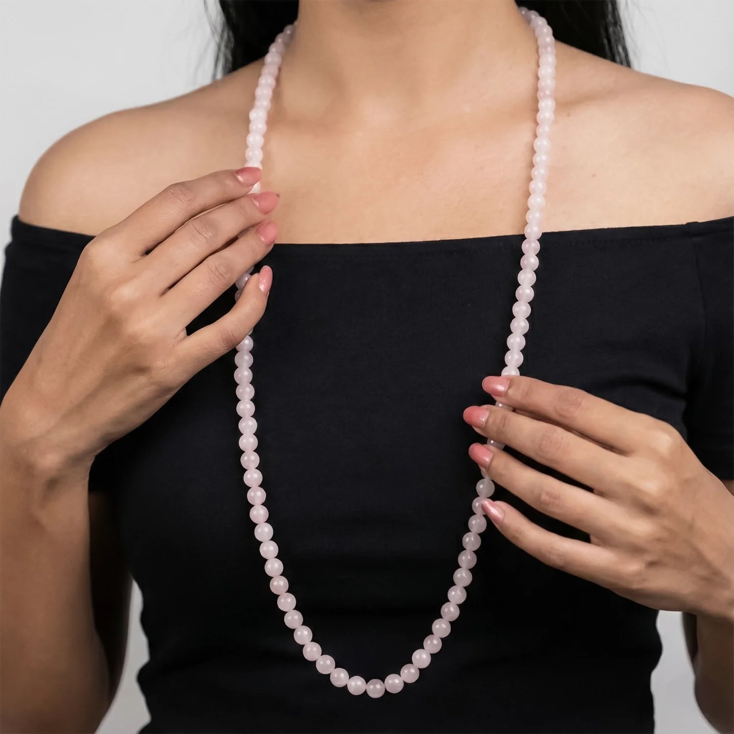 MantraMani® Rose Quartz Mala - 8mm || 108 Beads