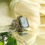 MantraMani® Blue Sapphire Crystal Silver Pendant