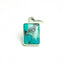 MantraMani® Chrysocolla Crystal Silver Pendant
