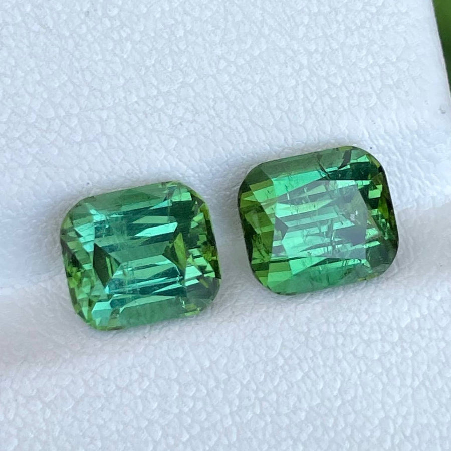 MantraMani® 6.46 Carat Mint Green Tourmaline Cushion Cut Natural Loose Gemstone