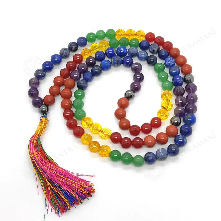 MantraMani® 7 Chakra Gemstone Mala