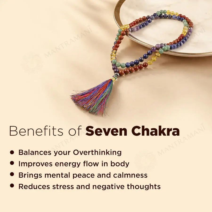 MantraMani® 7 Chakra Gemstone Mala