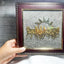 MantraMani® 7 Running Horses Frame & Raw Pyrite Stone | Success & Wealth Combo